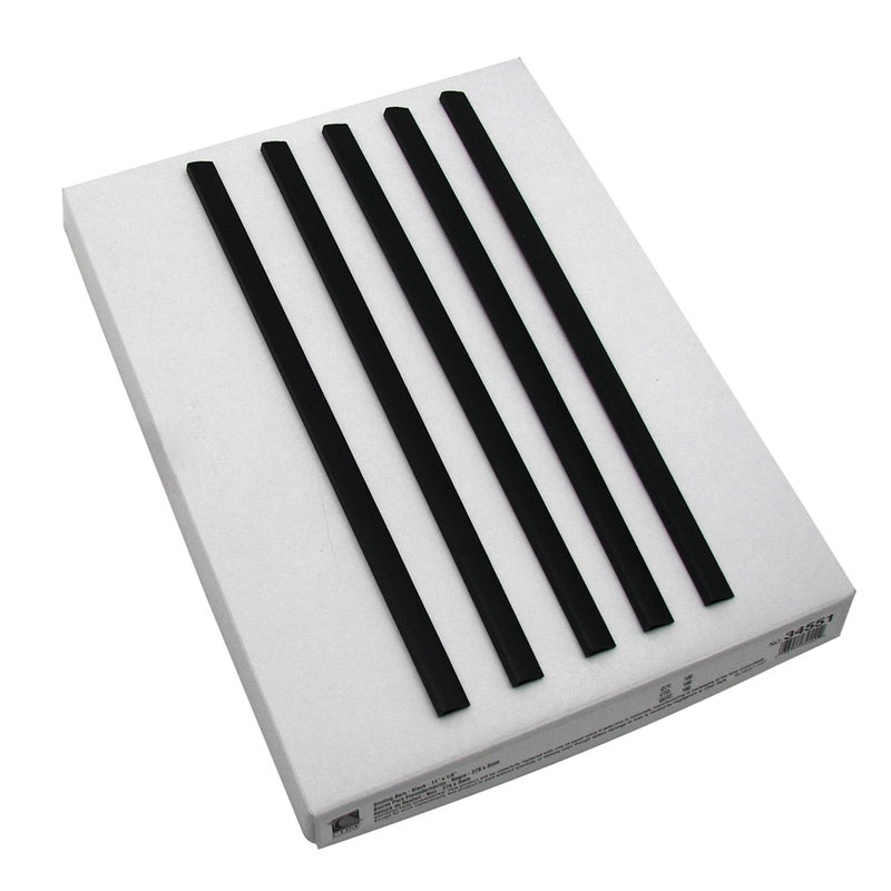 C-Line Slide 'N Grip Binding Bars for Report Covers, 11 x 1/8 Inches, 20-Sheet Capacity, 100 per Box, Black (34551) - Image 1